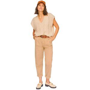 Anthropologie Pistola Kellin Pleated Pants Tan Khaki Size 24